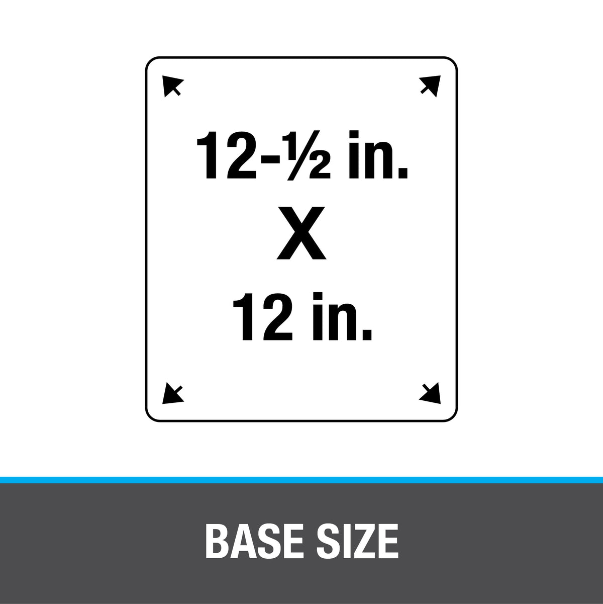 Oatey® 3 in. - 6 in. Sideflash 12.5 in.-12 in. Base Vertical Flashing