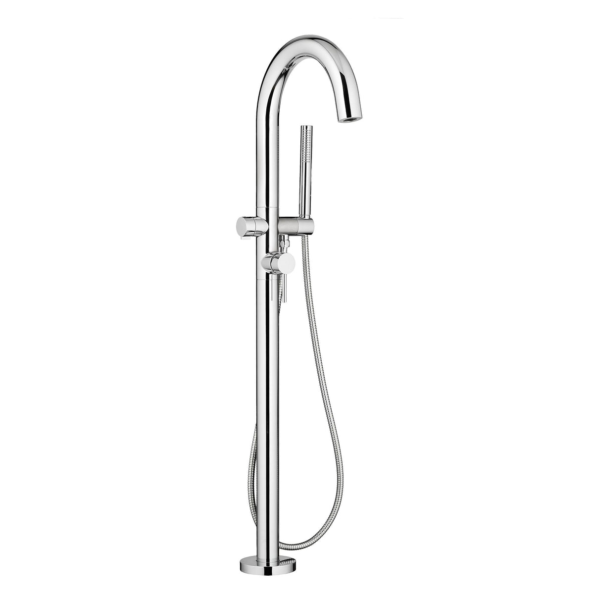 American Standard T064951.002 Contemporary Round Freestanding Bathtub Filler With Lever Handle for Flash® Rough-In Valve Chrome