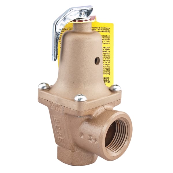 3/4" Iron Boiler Pressure Relief Valve, 30 psi, Expanded Outlets