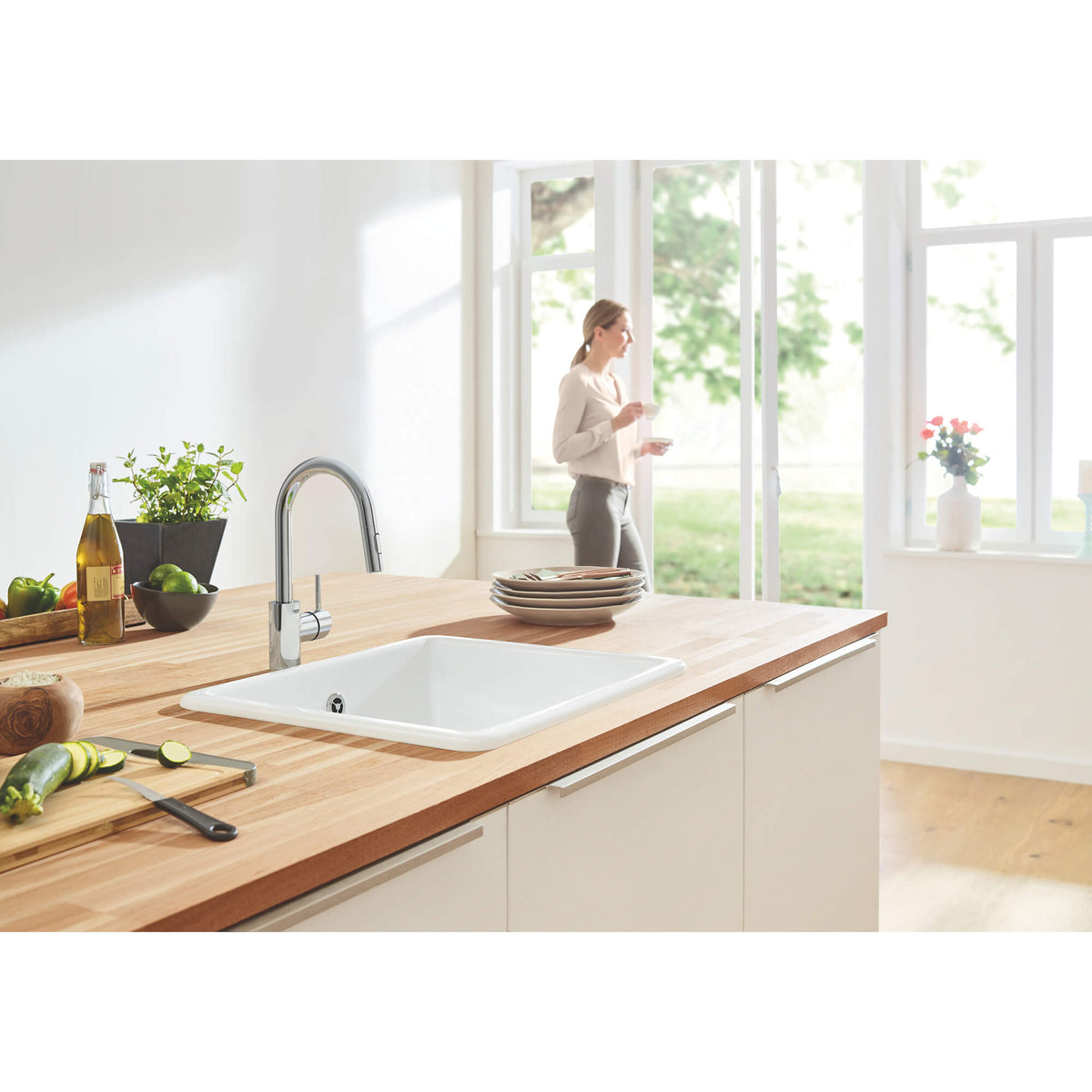 Grohe 31479001 Single-Handle Pull Down Bar Faucet 1.75 GPM in GROHE CHROME