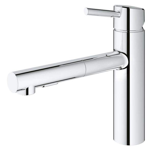 Concetto Single-Handle Pull-Out Kitchen Faucet Dual Spray 1.5 GPM in GROHE CHROME