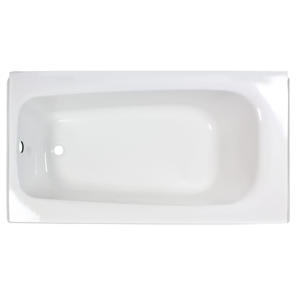 Cambridge® Americast® 60" x 32" Integral Apron Bathtub With Left-Hand Drain White