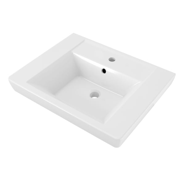 Boulevard® Center Hole Only Pedestal Sink Top White