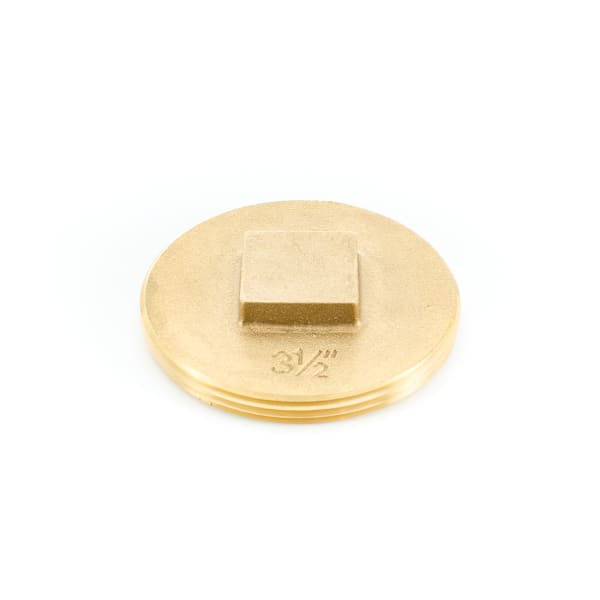 3-1/2" SO CD Brass Clean Out Plug RH