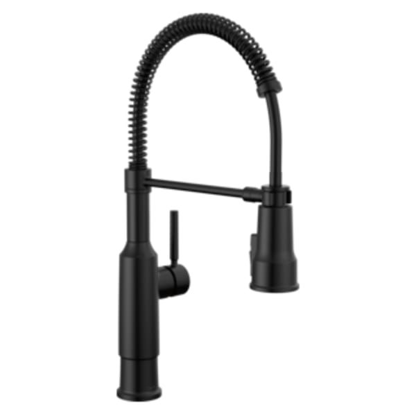 Delta Theodora® Single Handle Pull-Down Spring Kitchen Faucet Matte Black