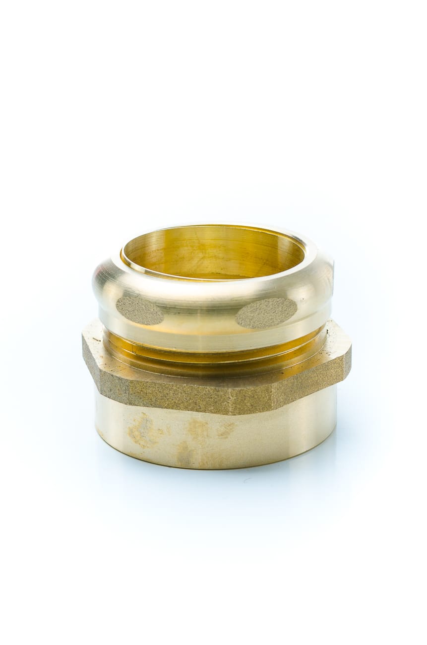 Pasco 1947 1-1/2" Slip Joint x FIP Brass Waste Connector