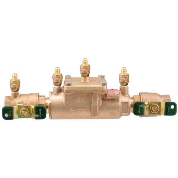 1" 007M1 Lead Free Double Check Valve Backflow Preventer Assembly, Quarter Turn Shutoff, Single Top Entry, Freeze Sensor