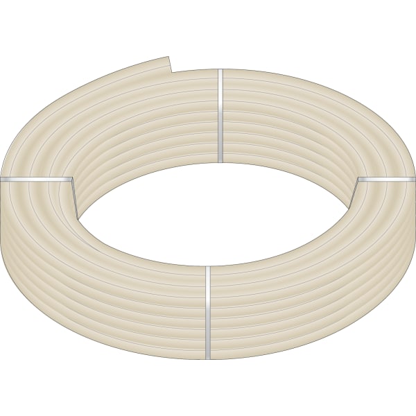HeatLink 1-1/2" x 100' Black Print on White PureLink® Plus UV Stabilized PEX-a Tubing
