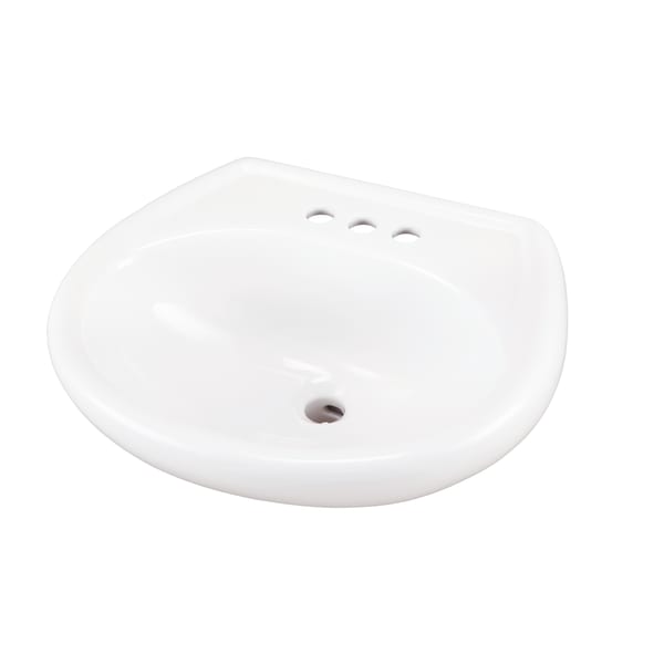 Maxwell Petite Ped Top 20.5"x17.75" 4"CC White