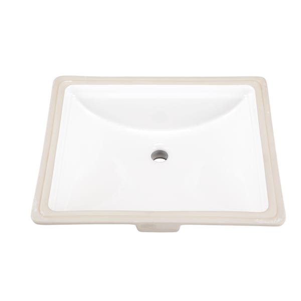 Logan Square Standard Undercounter Lav 20.75"x17.38" White