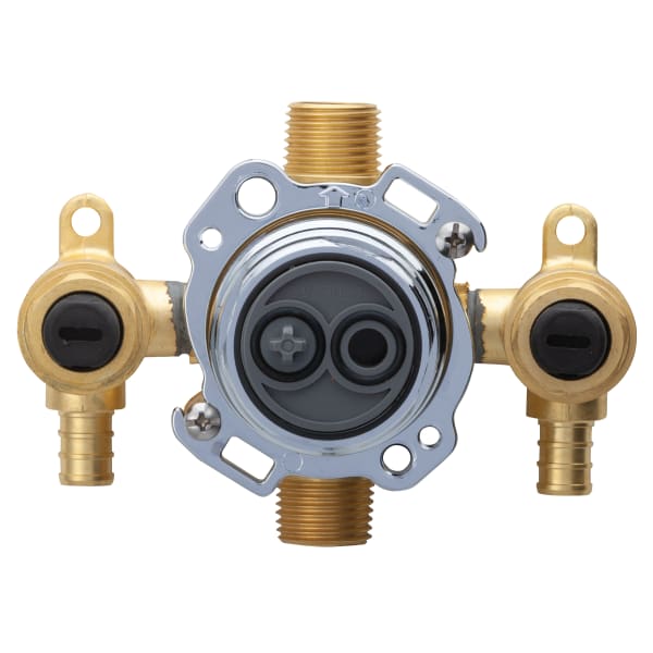 Treysta Tub & Shower Valve- Vertical Inputs WITH Stops- Crimp Pex