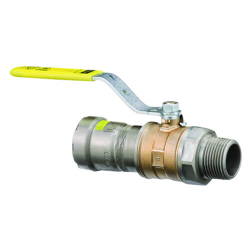 Viega 3/4" x 3/4", MegaPressG x MegaPressG, 125 PSI, Bronze, Locking Handle, Ball Valve