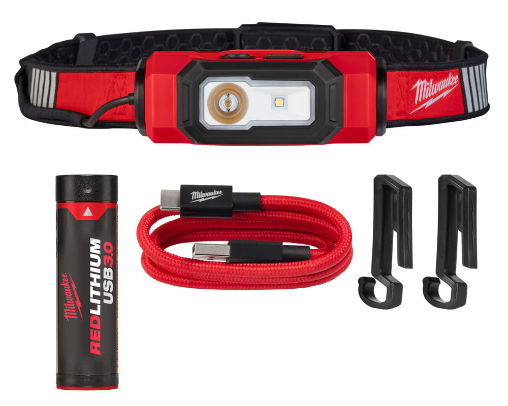 Milwaukee Tools 2116-21 REDLITHIUM™ USB BEACON™ Hard Hat Light