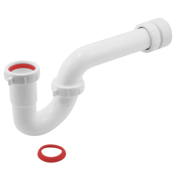 1-1/2" P-Trap with Trap Adapter White