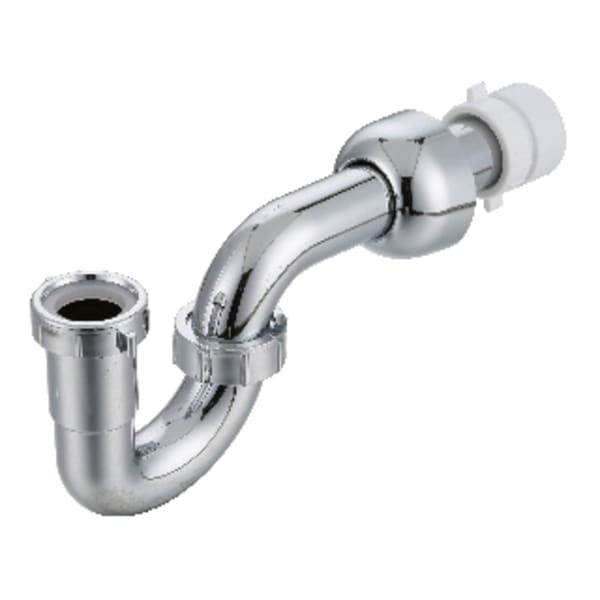 1-1/2" P-Trap with Trap Adapter Chrome