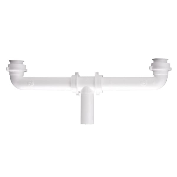 1-1/2" x 16" PVC Center Outlet Soft Washer White