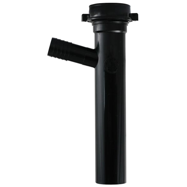 1-1/2" x 8" Slip Joint Dishwasher Tailpiece Black ABS