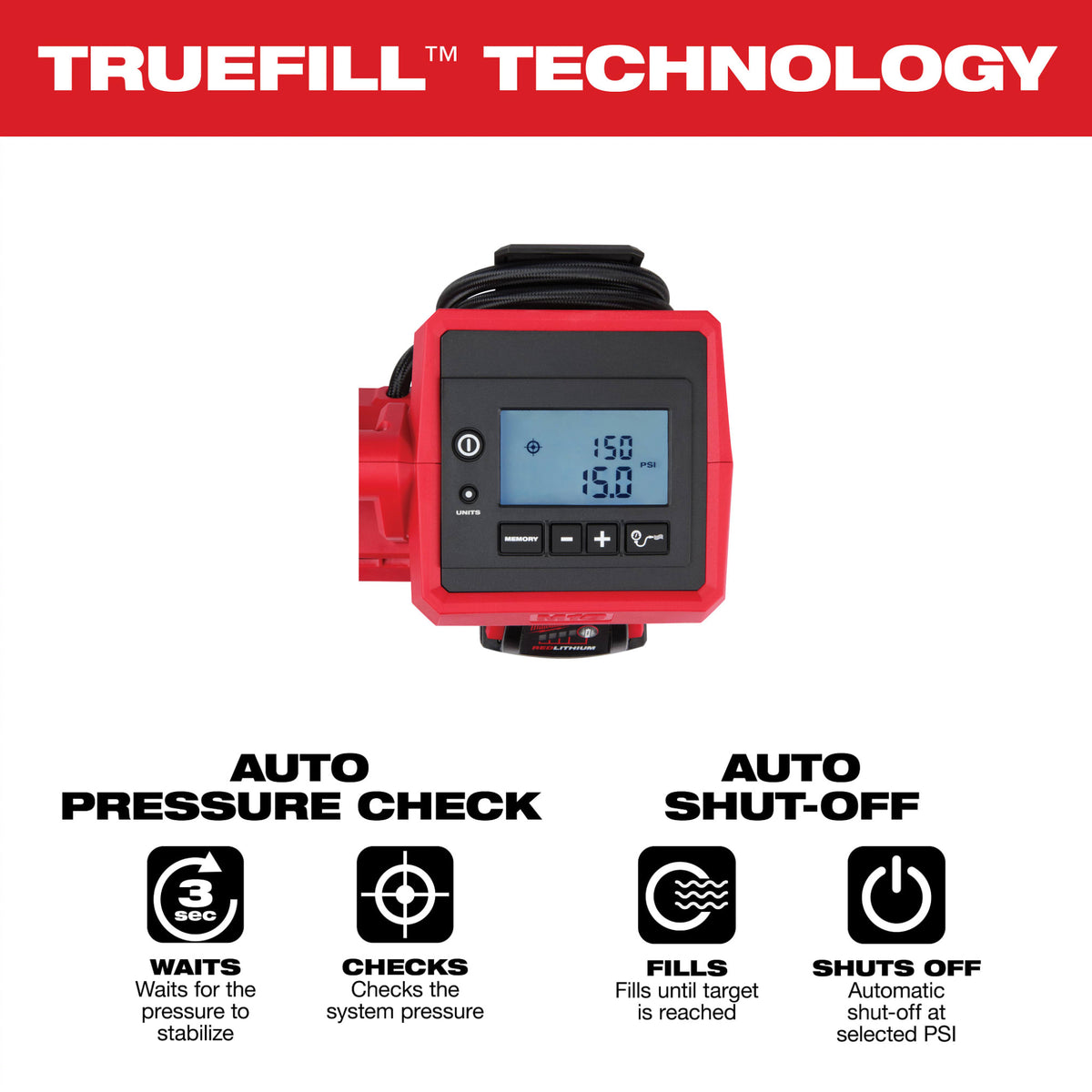 Milwaukee Tools M18™ 18V Cordless Tire Inflator