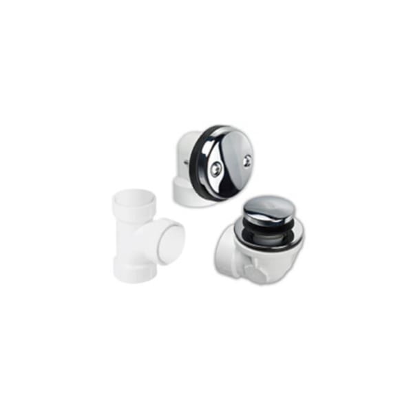 ABS Plumber's Half Kit with Economy Soft Toe Touch Trim (Two Hole Face Plate) - Matte Black