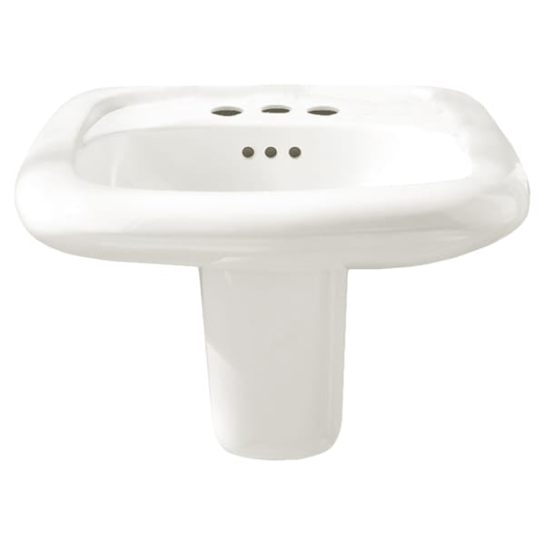 Murro® Wall-Hung EverClean® Sink With 4-Inch Centerset White