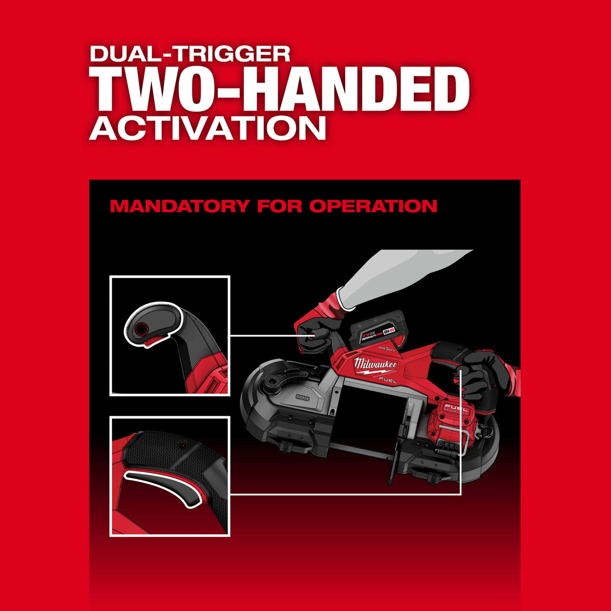 Milwaukee Tools M18 FUEL™ Deep Cut Dual Trigger Band Saw w/ ONE-KEY™