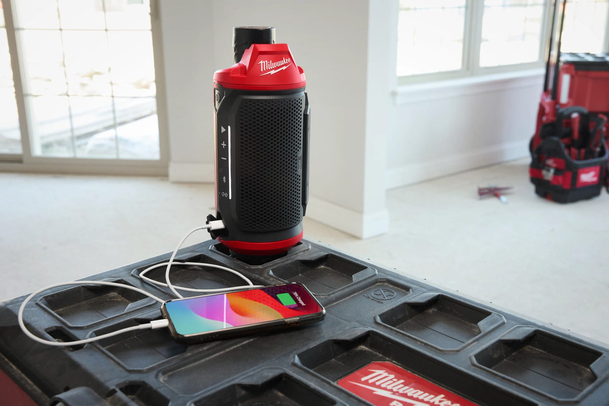 Milwaukee Tools M12™ Bluetooth® Jobsite Speaker w/ PACKOUT™ Compatibility
