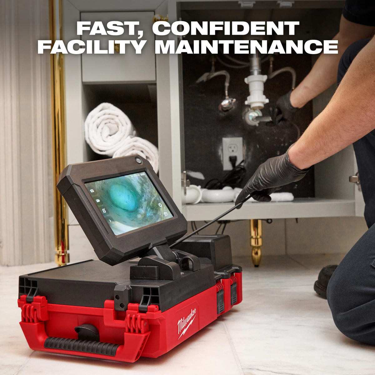 Milwaukee Tools M12™ 75' Drain Camera w/ PACKOUT™ Compatibility