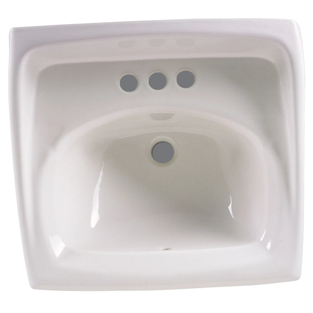 American Standard 0355012USMCA.020 Lucerne Wall-Hung Sink With 4-Inch Centerset Made-in-Mexico White
