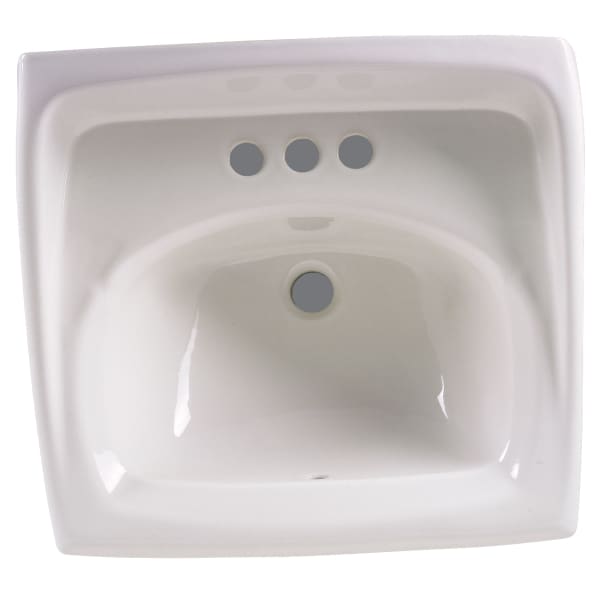 Lucerne Wall-Hung Sink With 4-Inch Centerset White