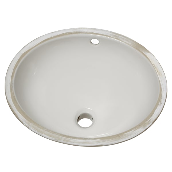Ovalyn Small Under Counter Sink White