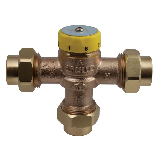Apollo Bronze Thermostatic Mixing Valve 1/2" (3 x FNPT)