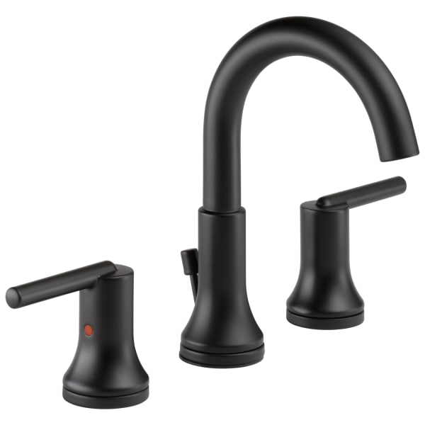 Delta Trinsic® Two Handle Widespread Bathroom Faucet Matte Black
