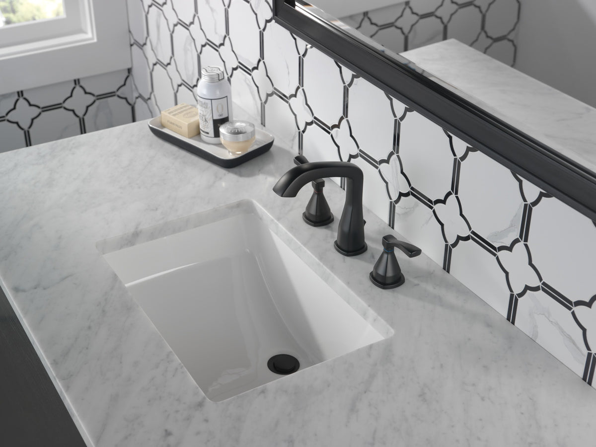 Delta Stryke® Widespread Faucet Matte Black