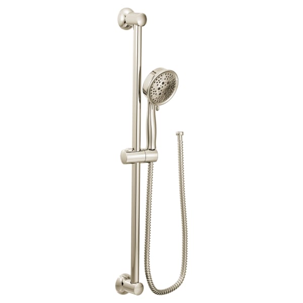 Moen 4-Spray Eco-Performance Handheld Handshower with Slide Bar in Polished Nickel