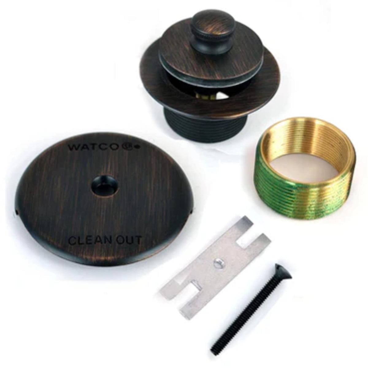Watco Push Pull Tub Drain Kit Rubbed Bronze