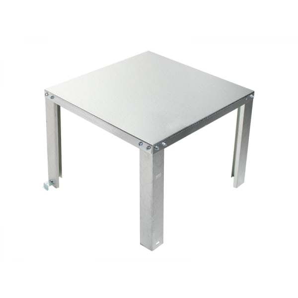 UNassembled Water Heater Stand - 24"W. x 24"D. x 18"H., 16GA., 1300# RATING