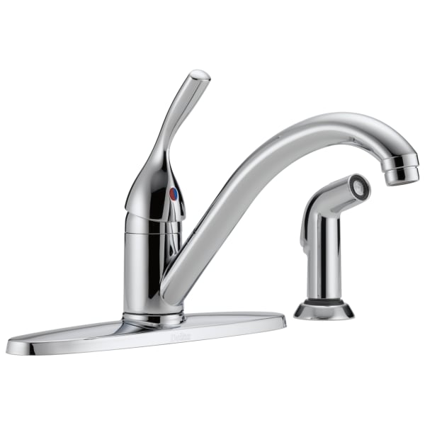 Delta 400 Series Single Handle Kitchen Faucet with Spray Chrome