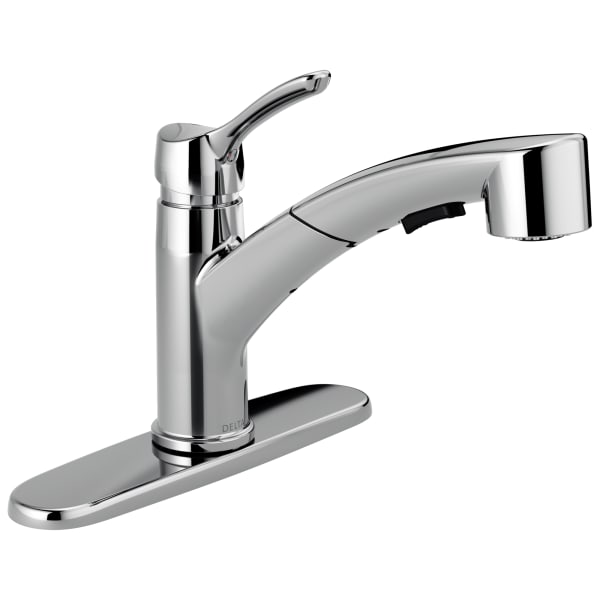 Delta Collins™ Single Handle Pull-Out Kitchen Faucet Chrome