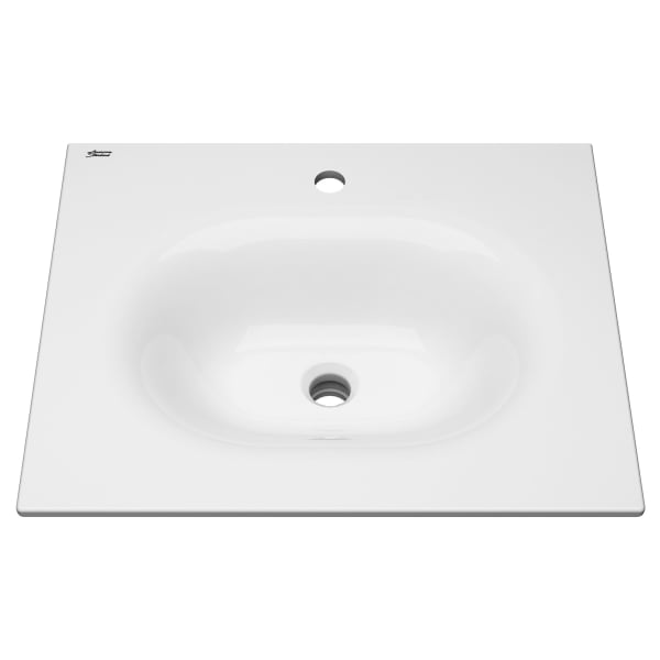 Studio® S 24-Inch Vitreous China Vanity Sink Top Center Hole Only White