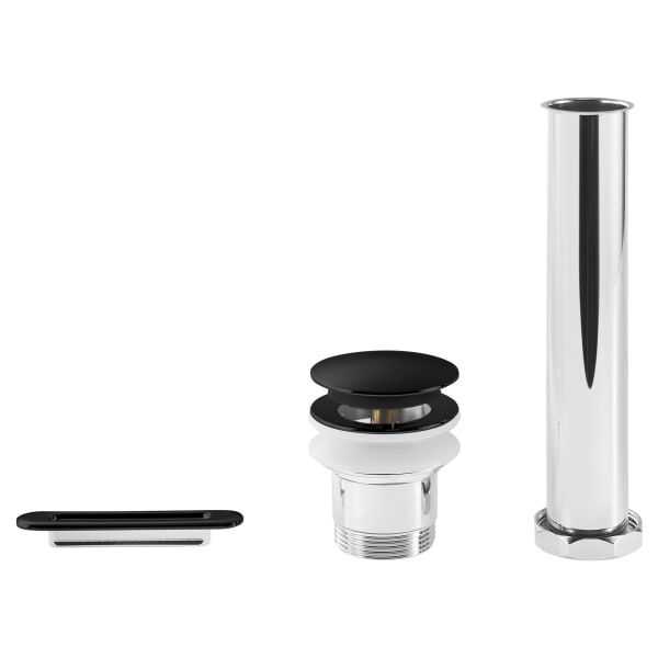 Townsend® Freestanding Bathtub Overflow Cover and Drain Kit Matte Black