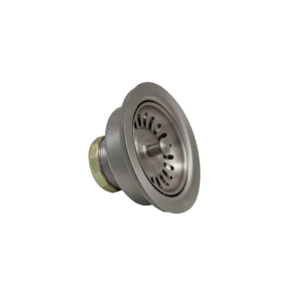 3-1/2" Deluxe All Metal Kitchen Sink Strainer - Matte Black