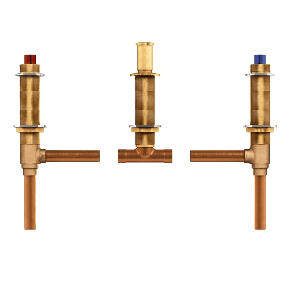 Moen M-Pact 2-Handle 3-Hole Roman Tub Adjustable Rough-In Valve - 1/2 in. CC Connection