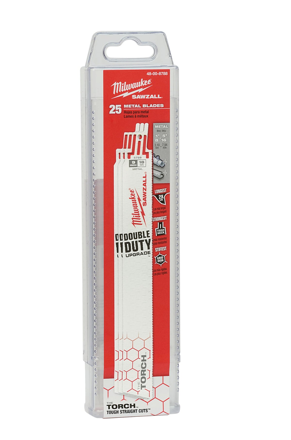Milwaukee Tools 9" 18 TPI TORCH™ SAWZALL® Blade for Medium Metal (25 Pack)