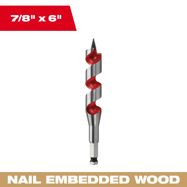 7/8" x 6" Ship Auger Bit