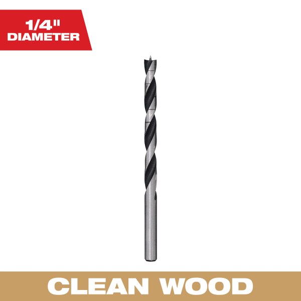 Brad Point 1/4" Diameter