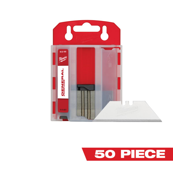 50 Piece General Purpose Utility Blades w/ Dispenser