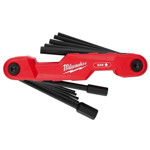 11-Key Electrician's Folding Hex Key Set - SAE