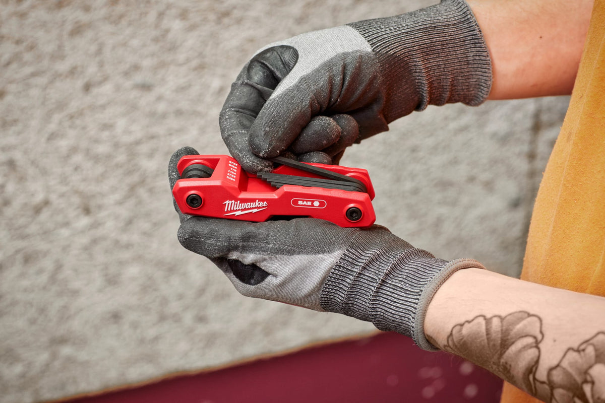 Milwaukee Tools 9-Key Folding Hex Key Set - SAE