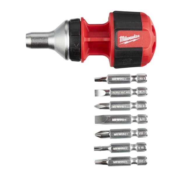 8-in-1 Compact Ratcheting Multi-bit Driver