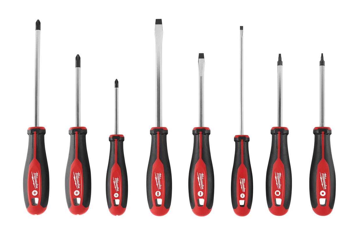 Milwaukee Tools 8 Piece Screwdriver Kit w/ Square